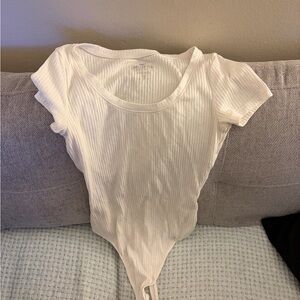 Hollister Classic White Ribbed Bodysuit